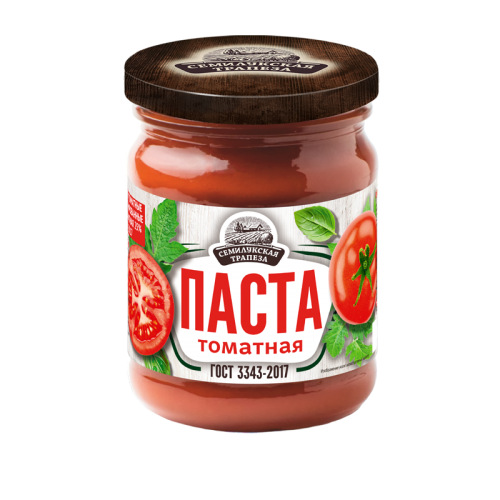 Tomato paste 280g "Semilukskaya meal" GOST 3343-2017